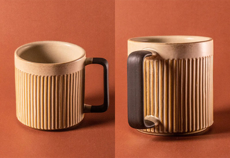 上作美器 窯變釉-直紋馬克杯550ml